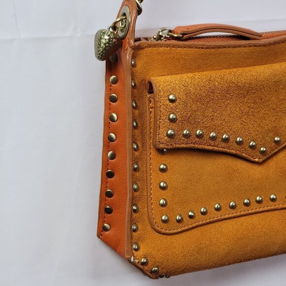 Zara Woman Suede Crossbody Purse - Fun and Colorful Take on Moto Style - Picture 6 of 15